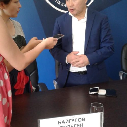 О результатах работы «Антикоррупционного фронта»  рассказал на брифинге Толеген Байгулов