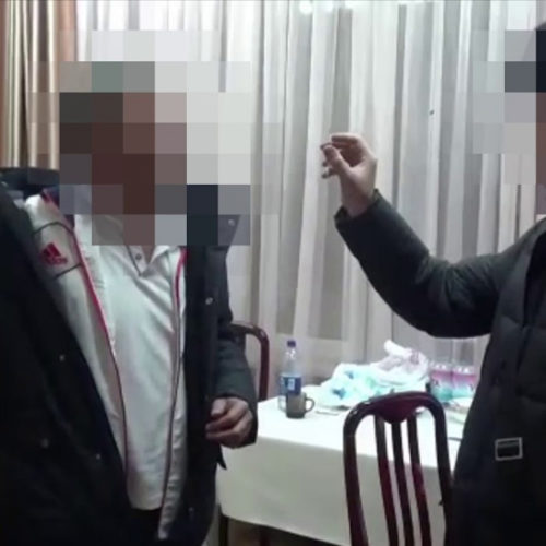 Появилось видео задержания экс-акима Алатауского района Алматы